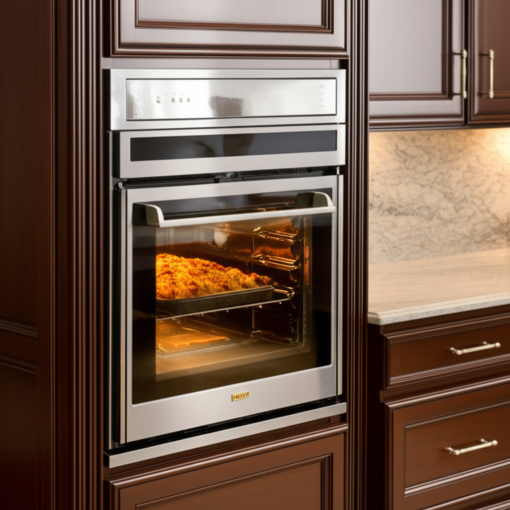 Wolf wall oven in a Scandinavian kitchen